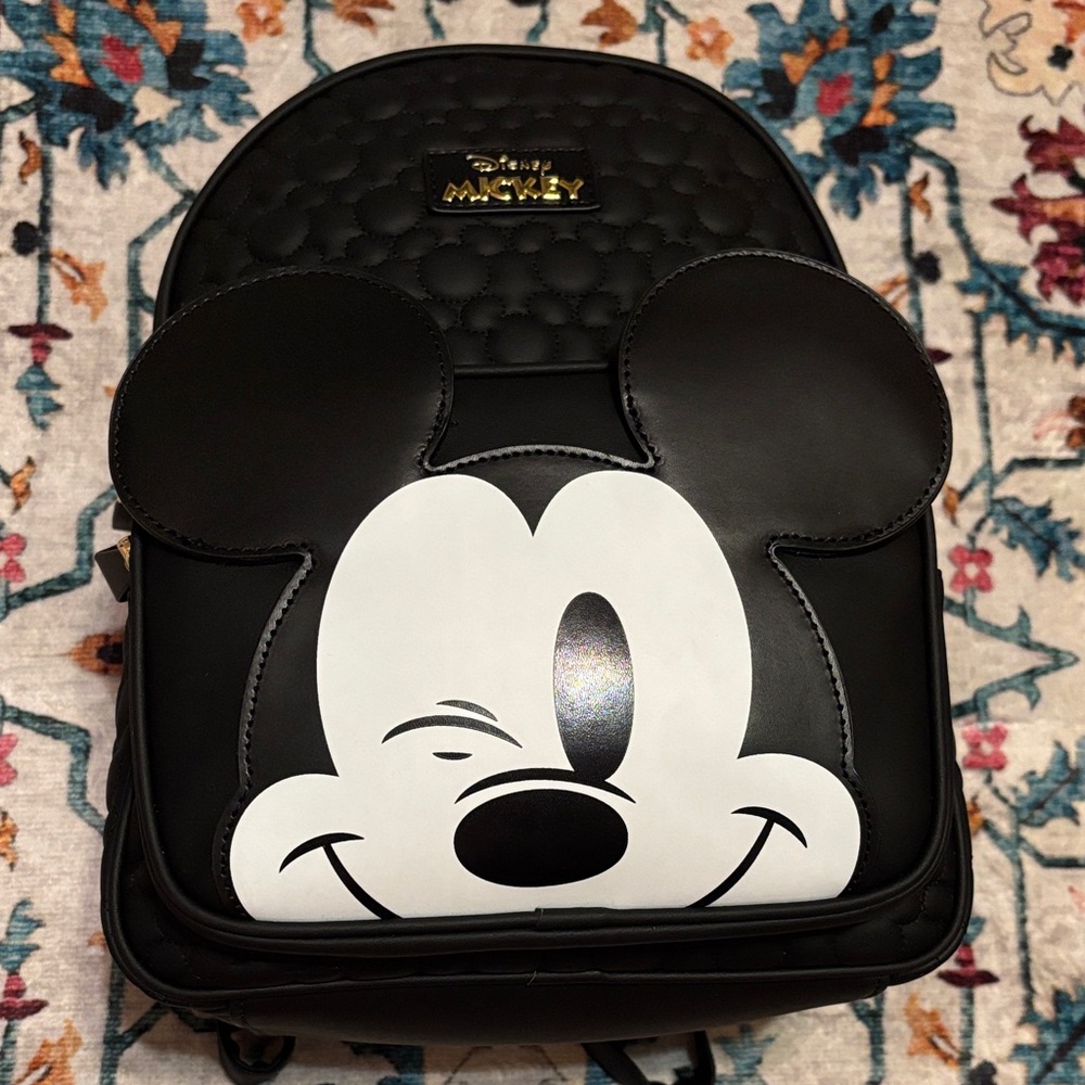 Disney Mickey Mouse Black and White Backpack